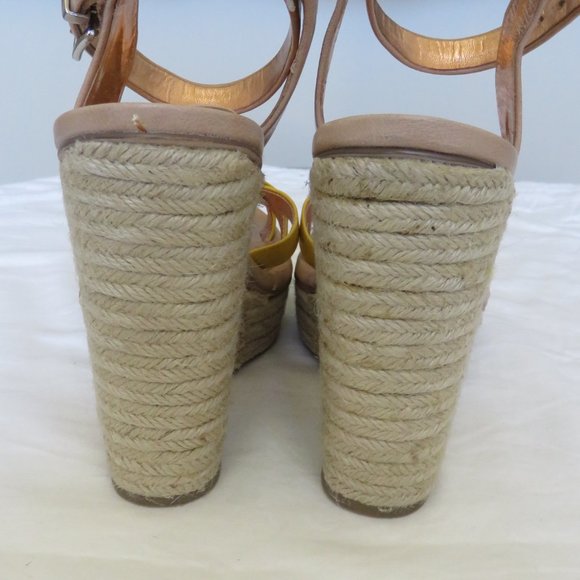BCBGenetation Lemon glow Wedge Platform Espadrille 7 - Picture 3 of 9
